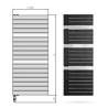 Sèche-serviettes électrique Smart Speed'Air ARBORESCENCE 750W + 1000W - FINIMETAL ARSD1660ESCWBZ