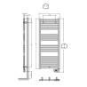 Sèche serviettes électrique BANGA Blanc - FINIMETAL