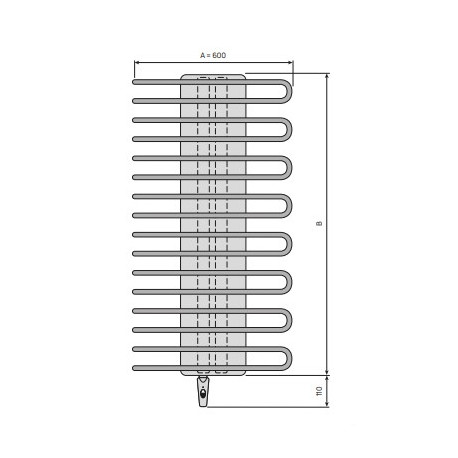 Sèche serviettes électrique SANAGA - FINIMETAL