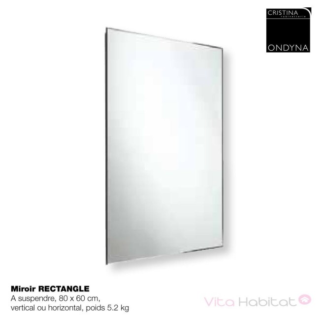 Miroir ECLAIRANT FLUORESCENT pour salle de bain - CRISTINA ONDYNA  MF8060