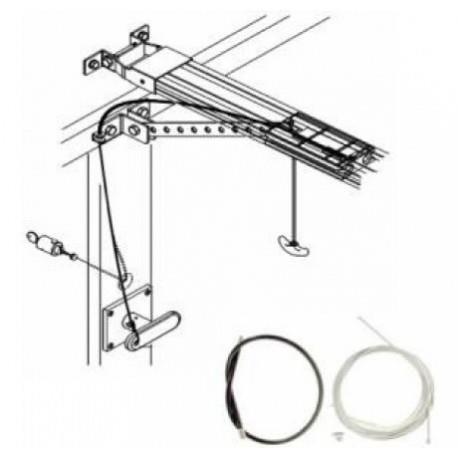 Câble et gaine pour déverrouillage extérieur FAAC - 390488