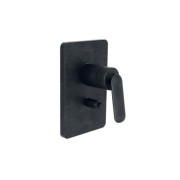 Façade mitigeur douche encastrée 2 sorties Chromé Noir Brossé - CRISTINA ONDYNA FL68975