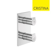 Façade douche 2 sorties Thermostatique Chromé OMEGA - CRISTINA ONDYNA OG75251