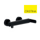 Mitigeur de douche mural Noir Mat - CRISTINA ONDYNA FL40113