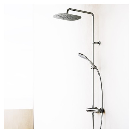 Colonne de douche Thermostatique Chromé FOIL - CRISTINA ONDYNA FL48651