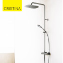 Colonne de douche Thermostatique Chromé FOIL - CRISTINA ONDYNA FL48651