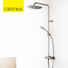 Colonne de douche Thermostatique Chromé FOIL - CRISTINA ONDYNA FL48651