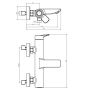 Mitigeur pour baignoire Chromé ELEVATION - CRISTINA ONDYNA EL10751