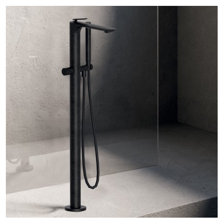 Mitigeur bain douche monocolonne Chromé Noir Brossé FOIL - CRISTINA ONDYNA FL18975