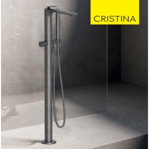 Mitigeur bain douche monocolonne Métal Brossé FOIL - CRISTINA ONDYNA FL18977