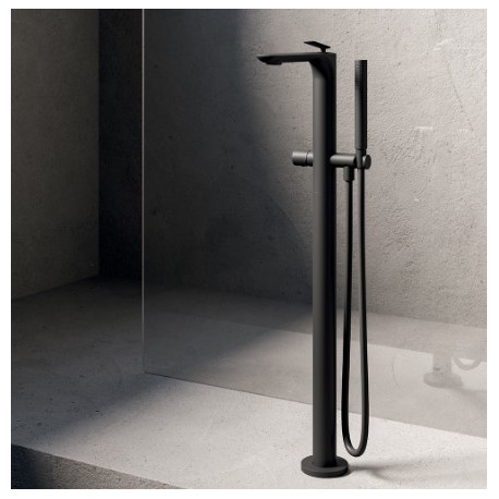 Mitigeur bain douche monocolonne Noir Mat FOIL - CRISTINA ONDYNA FL18913