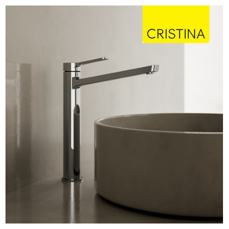 Mitigeur lavabo haut avec vidage Up & Down Chromé ELEVATION - CRISTINA ONDYNA EL22251