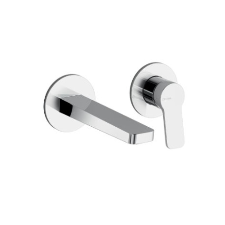 Lavabo mural avec bec de 180 mm et vidage Up & Down Chromé - CRISTINA ONDYNA EL25651