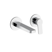 Lavabo mural avec bec de 180 mm et vidage Up & Down Chromé - CRISTINA ONDYNA EL25651