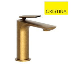 Mitigeur lavabo avec vidage Up & Down Or Brossé FOIL - CRISTINA ONDYNA FL22096P