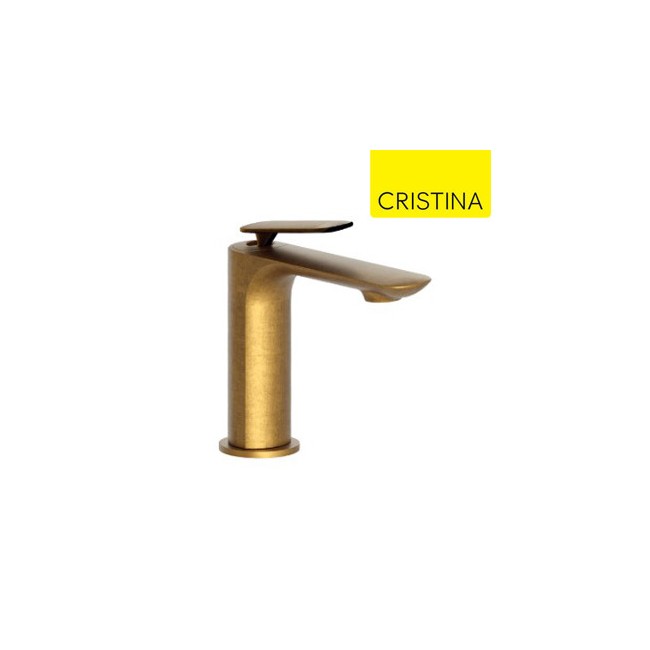 Mitigeur lavabo avec vidage Up & Down Or Brossé FOIL - CRISTINA ONDYNA FL22096P