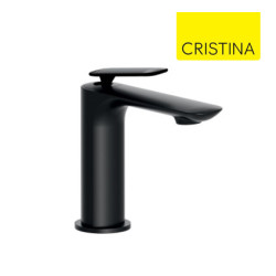 Mitigeur lavabo avec vidage Up & Down Noir Mat FOIL - CRISTINA ONDYNA FL22013