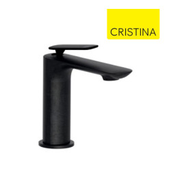 Mitigeur lavabo avec vidage Up & Down Chromé Noir Brossé FOIL - CRISTINA ONDYNA FL22075