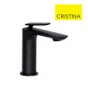 Mitigeur lavabo avec vidage Up & Down Chromé Noir Brossé FOIL - CRISTINA ONDYNA FL22075