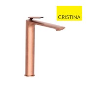 Mitigeur lavabo avec vidage Up & Down Or Rose Brossé FOIL - CRISTINA ONDYNA FL22734P