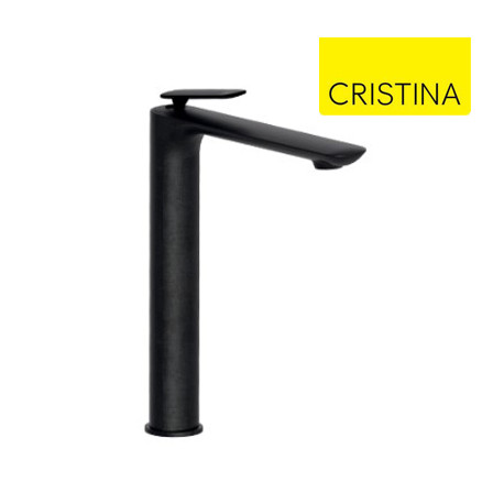 Mitigeur lavabo avec vidage Up & Down Chromé Noir Brossé FOIL - CRISTINA ONDYNA FL22775