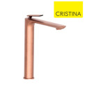Mitigeur lavabo haut avec vidage Up & Down Or Rose Brossé FOIL - CRISTINA ONDYNA FL22234P
