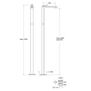 Mitigeur lavabo monocolonne avec vidage Up & Down Or Brossé FOIL - CRISTINA ONDYNA FL29096P