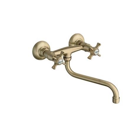 Mélangeur mural pour évier de cuisine rétro CHAMBORD VIEUX BRONZE- CRISTINA ONDYNA  CH12492