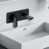 Façade mitigeur lavabo encastré avec bec de 185 mm Noir Mat - CRISTINA ONDYNA FL25613