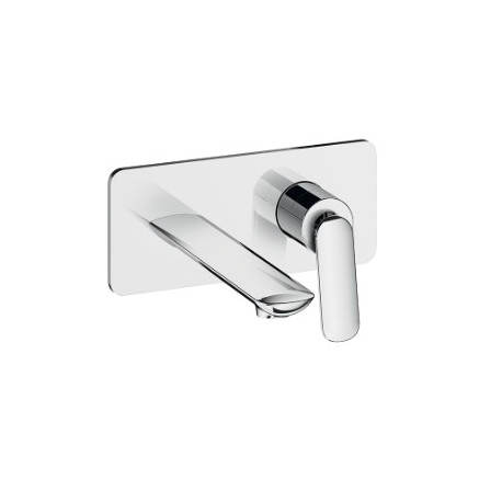 Façade mitigeur lavabo encastré avec bec de 225 mm Chromé - CRISTINA ONDYNA FL25851