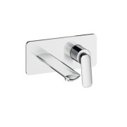 Façade mitigeur lavabo encastré avec bec de 225 mm Chromé - CRISTINA ONDYNA FL25851