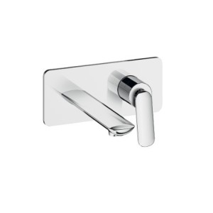 Façade mitigeur lavabo encastré avec bec de 225 mm Chromé - CRISTINA ONDYNA FL25851