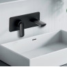 Façade mitigeur lavabo encastré avec bec de 225 mm Noir Mat - CRISTINA ONDYNA FL25813