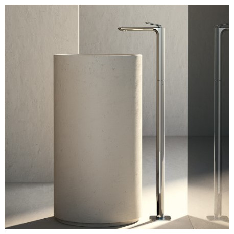 Mitigeur lavabo monocolonne avec vidage Up & Down Chromé - CRISTINA ONDYNA FL29051