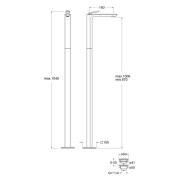 Mitigeur lavabo monocolonne avec vidage Up & Down Chromé - CRISTINA ONDYNA FL29051