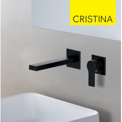 Mitigeur lavabo mural Noir Mat OMEGA - CRISTINA ONDYNA OG23713