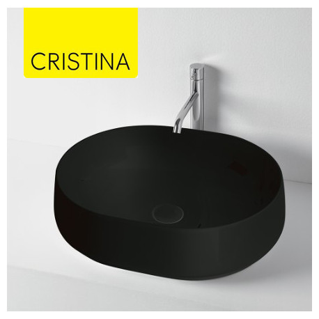 Vasque à poser céramique Noir Mat NOLITA - CRISTINA ONDYNA NOLI4613