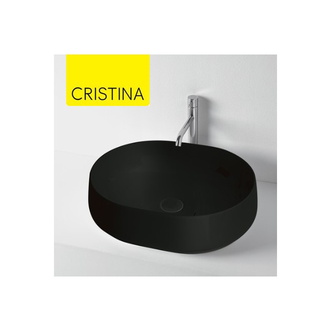 Vasque à poser céramique Noir Mat NOLITA - CRISTINA ONDYNA NOLI4613