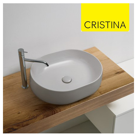 Vasque à poser céramique Gris Mat NOLITA - CRISTINA ONDYNA NOLI4659