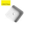 Vasque à poser carrée céramique Blanc CIOTOLA - CRISTINA ONDYNA CI40701