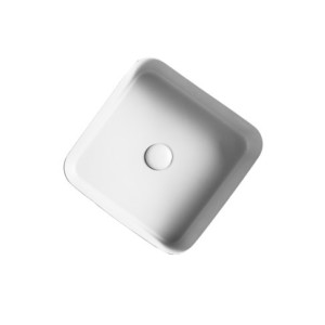 Vasque à poser carrée céramique Blanc CIOTOLA - CRISTINA ONDYNA CI40701