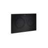 Plaque de commande avec double chasse Pl10 One Dual Noir Mat - ROCA A890189206