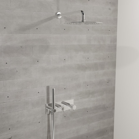 Facade Douche Bain Douche Thermostatique 2 Sorties Chrome - CRISTINA ONDYNA TV70251 