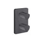 Facade Externe Profilo Laiton Thermostatique 2 Sorties Chrome Black - CRISTINA ONDYNA XF75213