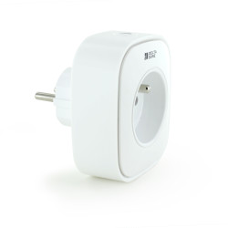 Easy Plug E16EM | Prise connectée E (FR), 16A, avec mesure de consommation-Delta Dore 6353005 