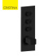 Façade Thermo Twist thermostatique 3 sorties Noir Mat Quadri - CRISTINA ONDYNA XQ61313