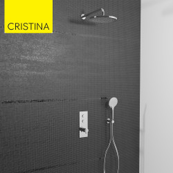 Pack de douche complet Thermo Twist 2 sorties Chromé - CRISTINA ONDYNA XTV8650