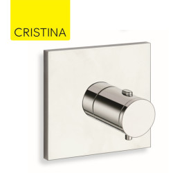 Façade pour boîtier thermostatique Chromé TRIVERDE - CRISTINA ONDYNA XT80051