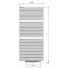 Sèche-serviettes eau chaude Smart Speed'Air ARBORESCENCE 934W + 950W - FINIMETAL ARSD1960CSCWBZ