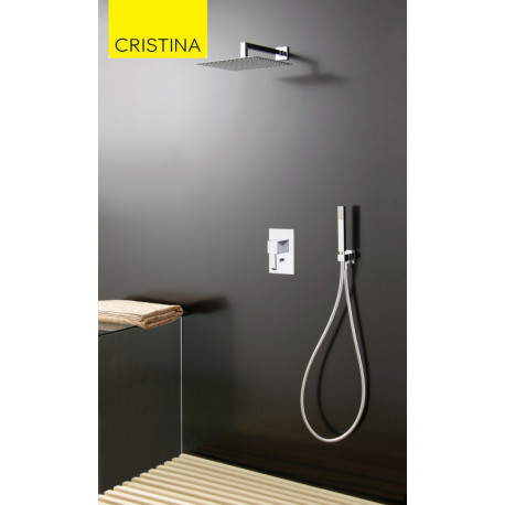 Pack douche mitigeur murale encastrée QUADRI - CRISTINA ONDYNA XQD6192